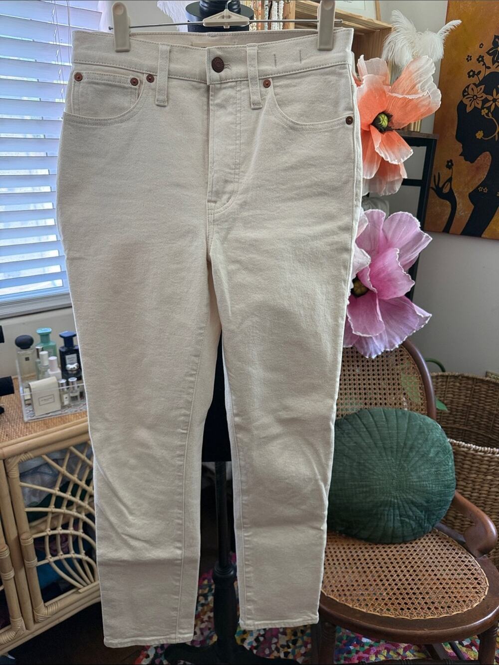 Madewell Beige The Perfecf Vintage Denim Jeans